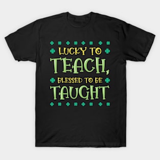 St. Patrick's Day Teaching Lucky Shamrock Clover T-Shirt